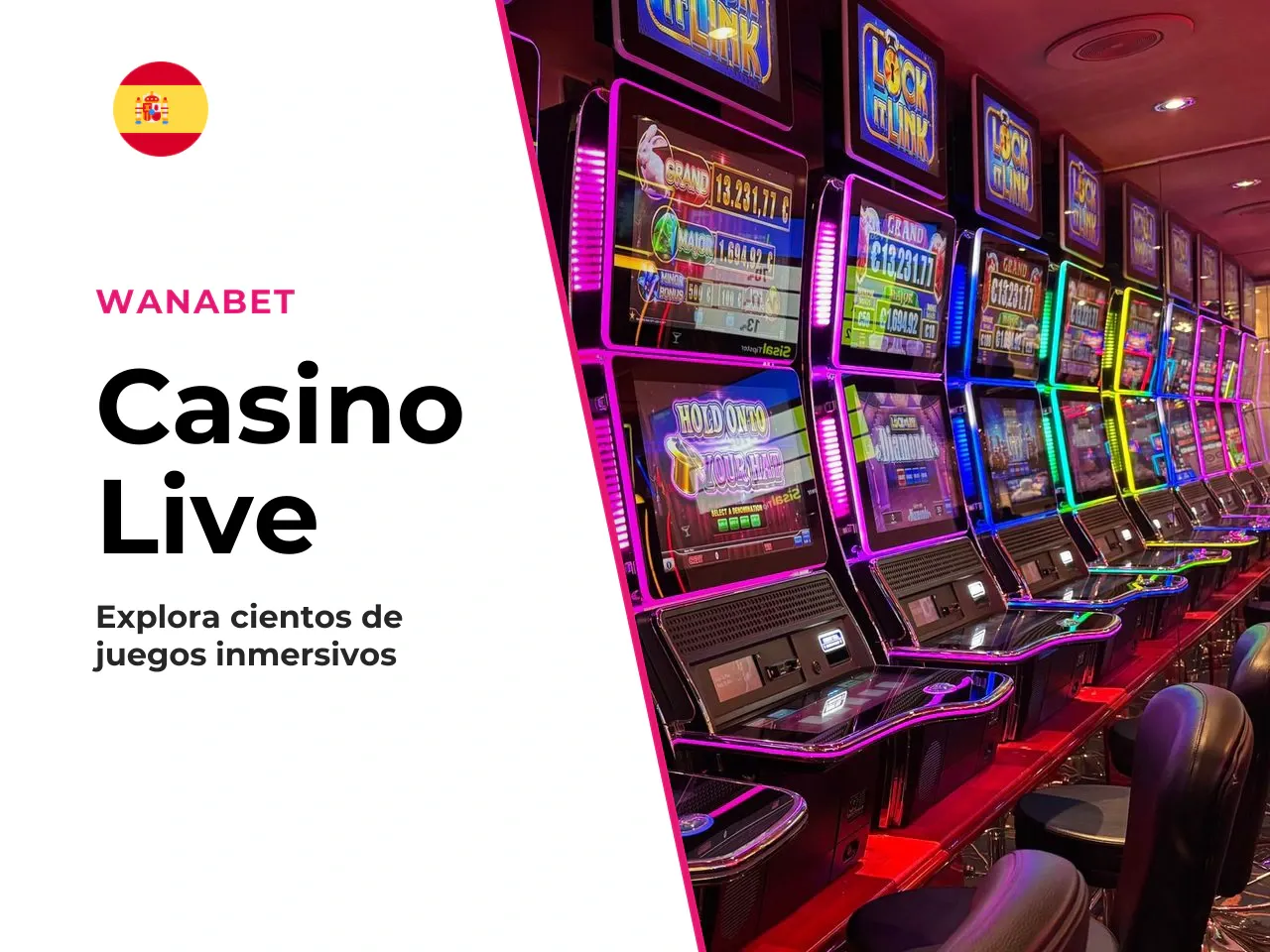 Casino, juegos y mesas en vivo